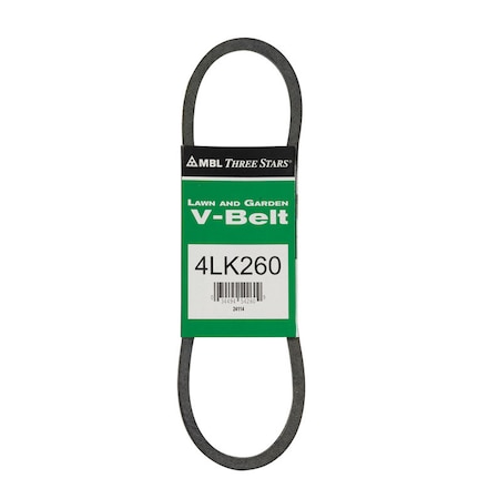 Mbl Mitsuboshi Super KB Standard V-Belt 0.5 in. W X 26 in. L For Riding Mowers 4LK260A